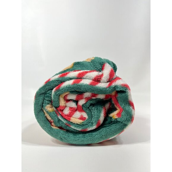 Holiday Time Gingerbread Velvet Christmas Plush Throw Blanket 50" x 60" - Picture 9 of 9